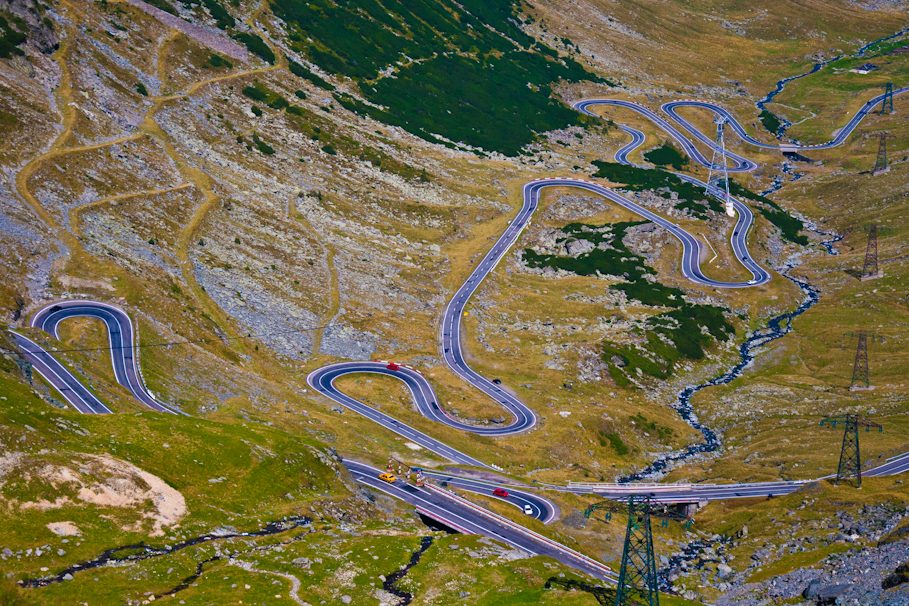 the best motorcycle road in Romania